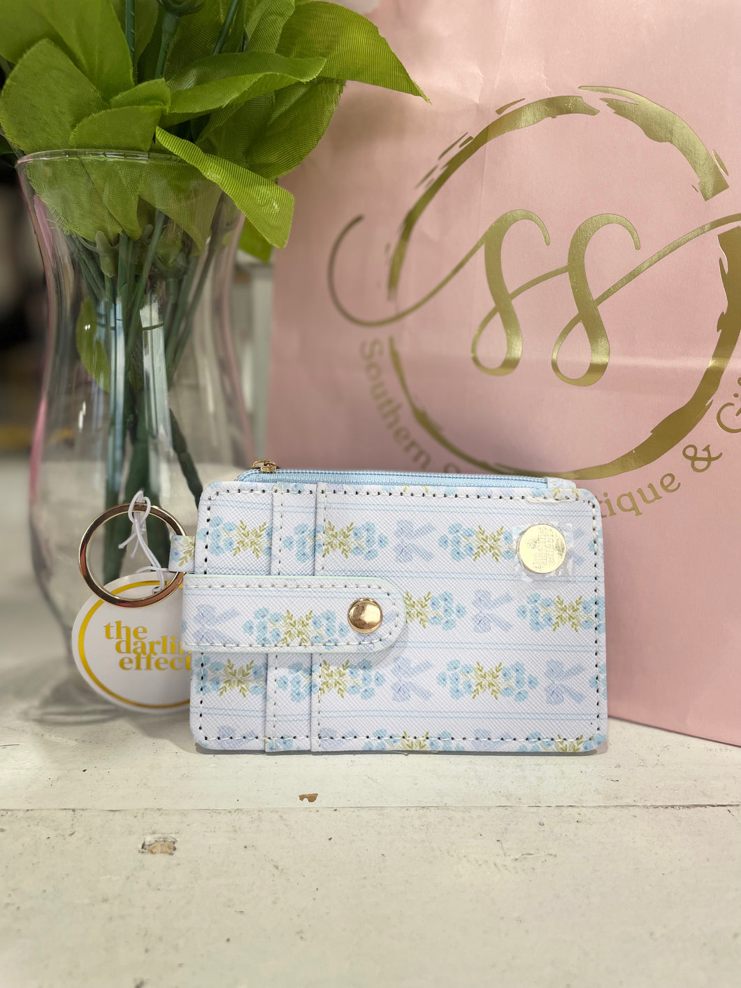 Keychain Wallet-Oh So Fancy Blue