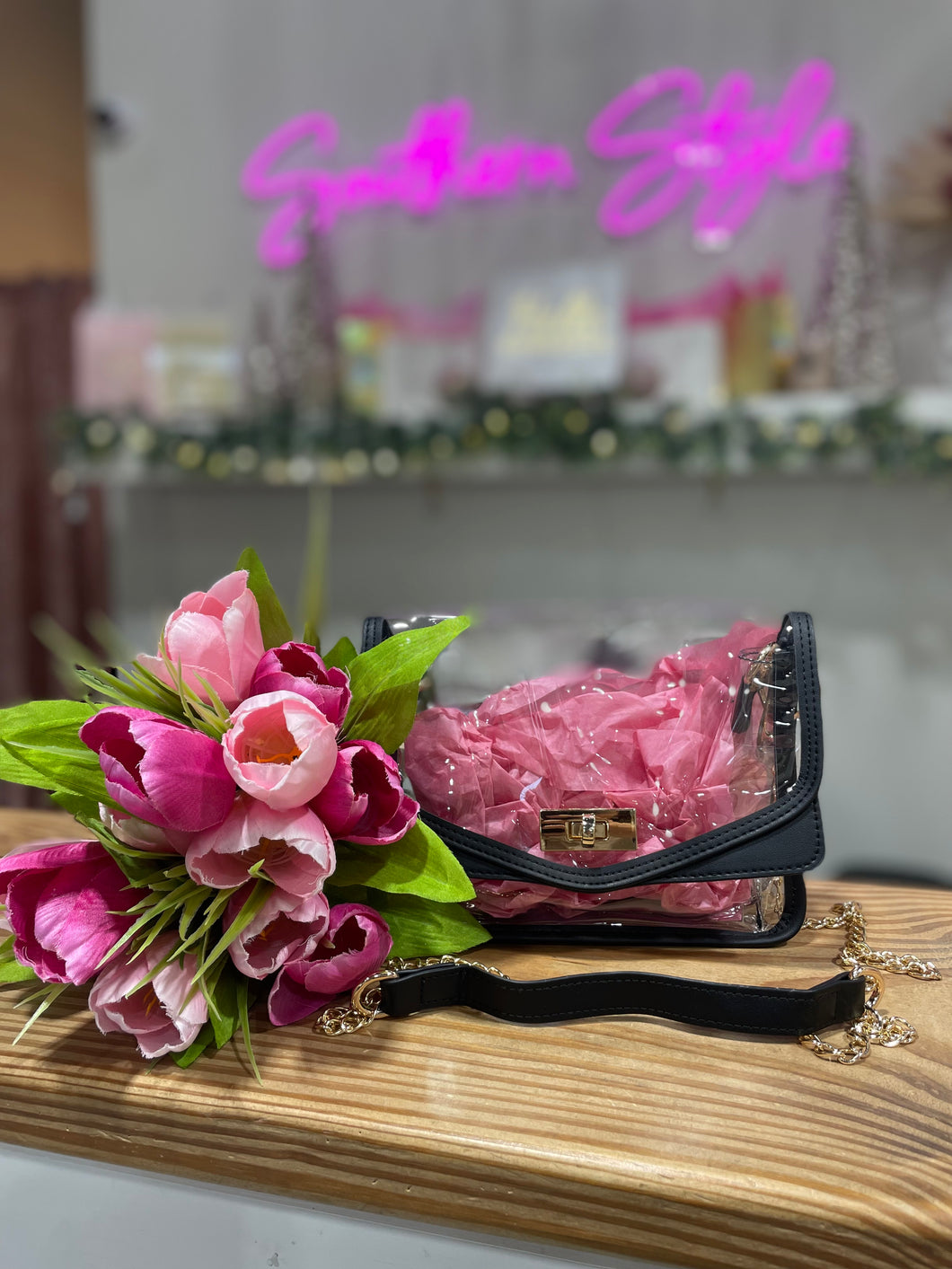 Black Clear Purse