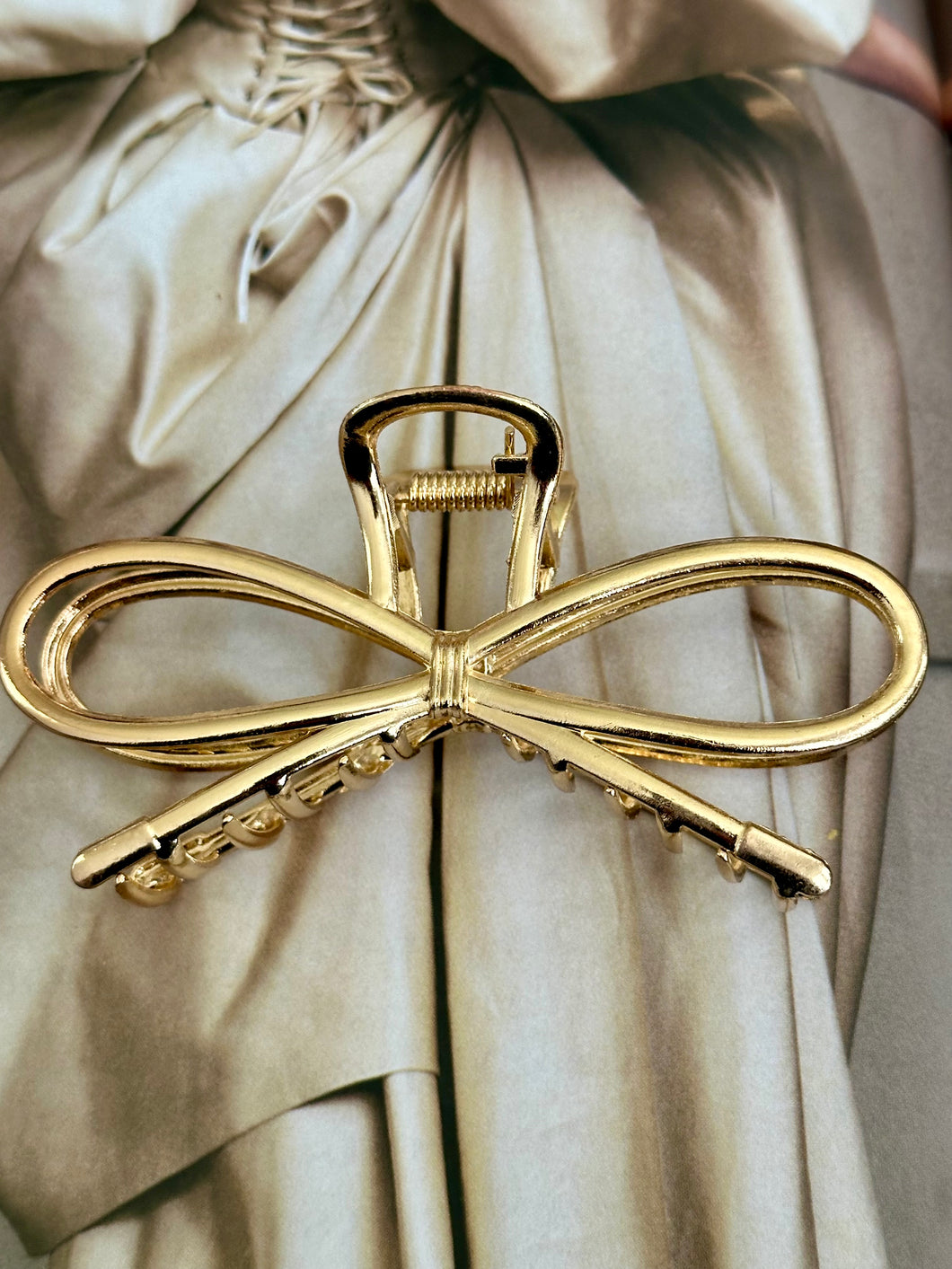 Gold Bow Clip