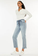 Load image into Gallery viewer, HIGH RISE STRAIGHT FIT JEANS-KC20011L: LIGHT / 7/27
