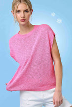 Load image into Gallery viewer, JCS3598-Loose Fit Sleeveless Ribbed Knit Crew Mock Neck Top: Hot Choco / M

