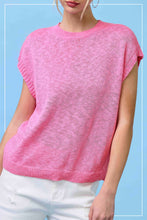 Load image into Gallery viewer, JCS3598-Loose Fit Sleeveless Ribbed Knit Crew Mock Neck Top: Hot Choco / M

