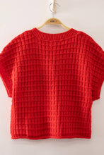 Load image into Gallery viewer, 12W3719N-Waffle Texture Crop Cardigan: CREAM / S-M-L/2-2-2

