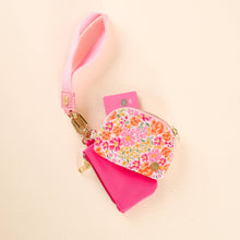 Load image into Gallery viewer, Dynamic Duo Pouch Wristlet-Secret Garden Pink
