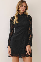Load image into Gallery viewer, CD07616-Floral lace frog closure detail mini dress: Burgundy / M
