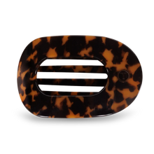 Load image into Gallery viewer, Round Flat Hair Clip - Large - Tortoise
