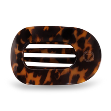 Load image into Gallery viewer, Round Flat Hair Clip - Medium - Tortoise
