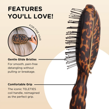 Load image into Gallery viewer, Detangler Brush |Tortoise| Fine Hair

