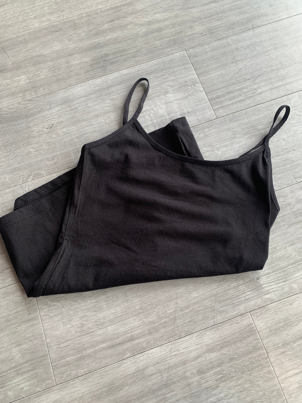 Black Spaghetti Strap Tank